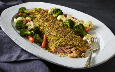 Simple Crusted Salmon Dinner