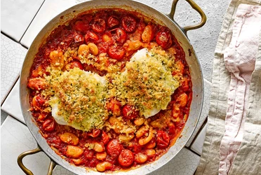 Baked Cod and Butter Beans